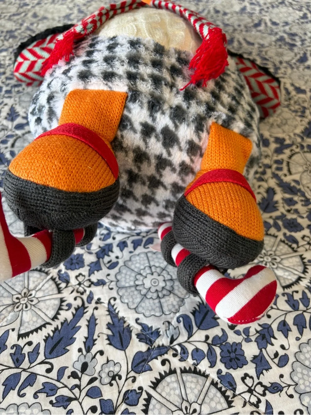 Vintage NWT Pier 1 Imports Christmas Plush Penguin Totter